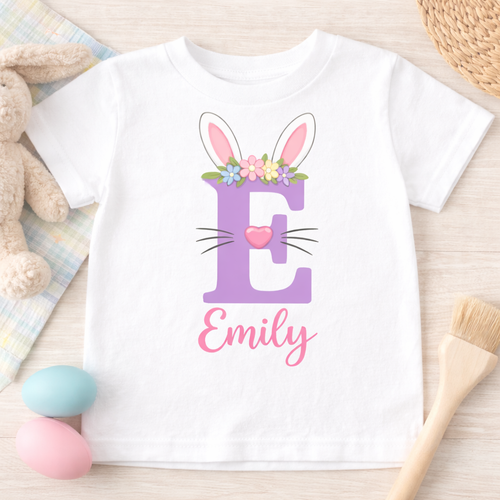 Kids Monogrammed Easter Tee