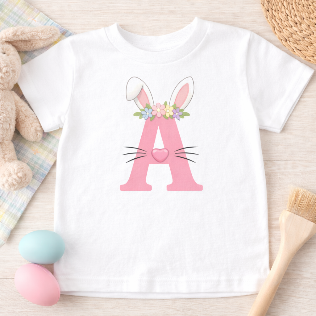 Kids Monogrammed Easter Tee